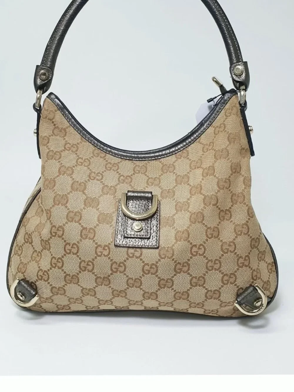 Authentic Gucci GG Canvas Hobo Bag Monogram Shoulder Bag - Picture 2 of 10